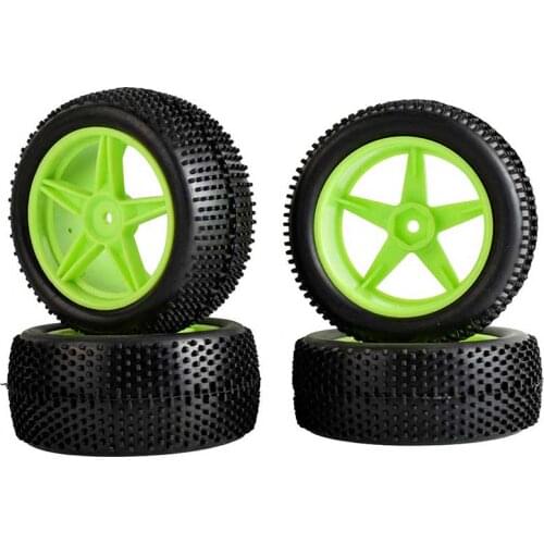 4PCS 1/10 HSP Model Car Wheel Tire D85mm Rubber Tires Soft Climbing Tire Skin for 1:10 HPI Tamiya Off-road RC Cars