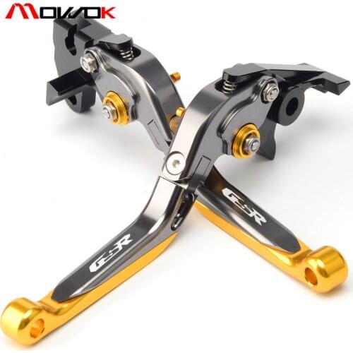 5 colors with LOGO "GSR" For SUZUKI GSR 600 GSR 750 gsr600 gsr750 2006-2013 2014 2015 2016 CNC Adjustable Brake Clutch Levers