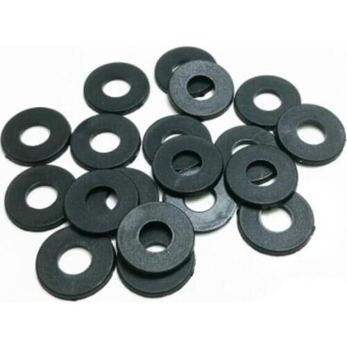 50pcs M2-M12 Black nylon flat washers Round flat pad plastic flat washer nylon gasket sheet Insulating plastic Polyamide washers
