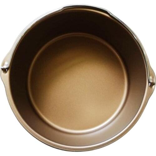 6/7/8 Inch Non Stick Air Fryer Cake Mold Barrel Baking Pan Tray Frying Basket
