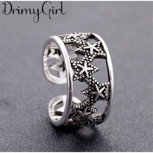 Boho Gothic New Star Rings For Women Men Jewelry Birthday Gift Romantic Wedding Engagement Drop Shipping