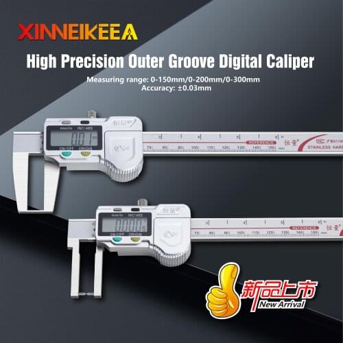 Digital Caliper Measuring Instruments Outer Groove Digital Caliper High-end Stainless Steel Measuring Tools Caliper 0-150mm