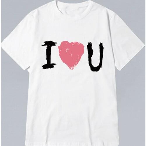 I LOVE U Print Oversized T Shirt SS21