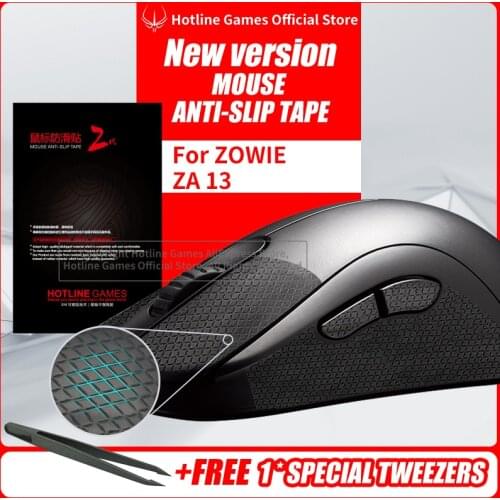 Hotline Games Mouse Anti-Slip Tape for ZOWIE ZA13 Mouse Sweat Resistant Pads Mouse Side Anti-Slip Stickers Mouse Skates