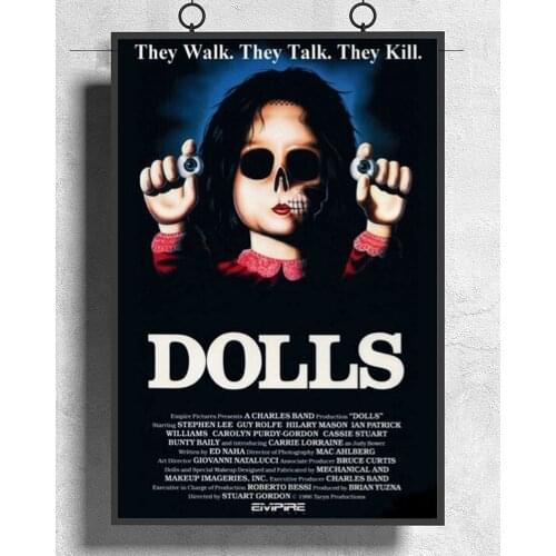 L514 DOLLS Movie Horror Classic Silk Fabric Poster Art Decor Indoor Painting Gift