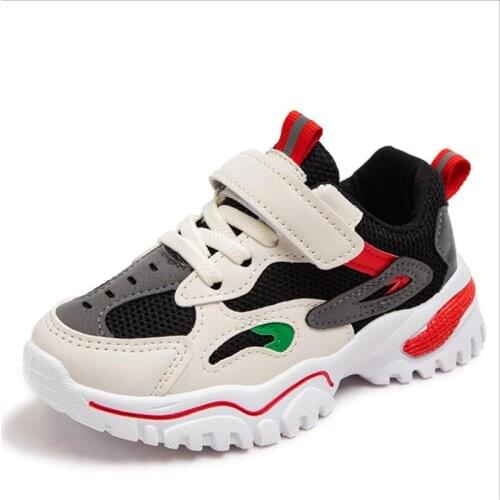 Children Fashion Casual Shoes For Girls Boys Sneakers Kids Air Mesh Breathable Soft Sport Shoe Students 2021 Autumn4-6-12 y