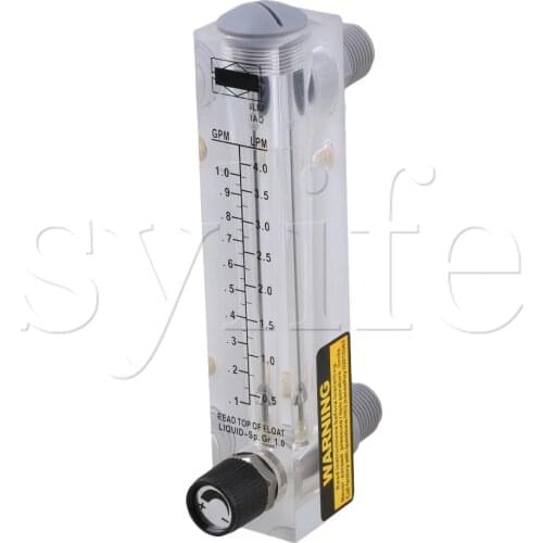LZM-15T Adjustable Panel Type Flowmeter Flow Meter for Liquid 0.5-4LPM