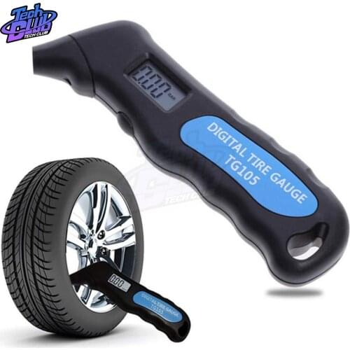 TG105 Digital Car Tire Tyre Air Pressure Gauge Meter LCD Display Manometer Barometers Tester for Car Truck Motorcycle Bike