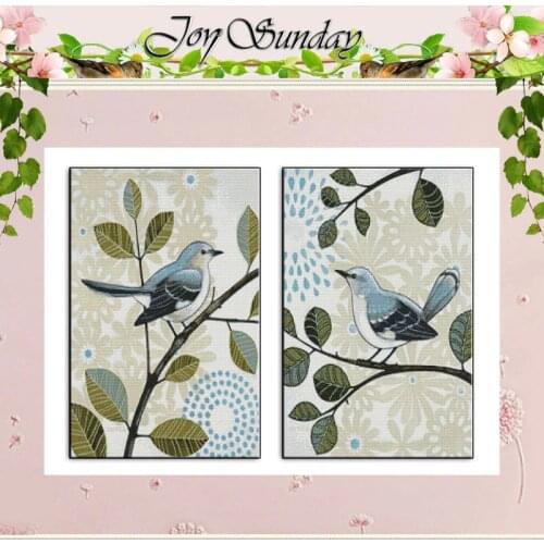Antiphonal singing birds counted Cross Stitch 11CT 14CT Cross Stitch Set Wholesale DIY Cross-stitch Kit Embroidery Needlework