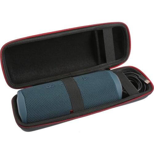 2021 new travel portable protective carrying case suitable for JBL flip5 bluetooth speaker storage bag handbag with carabiner