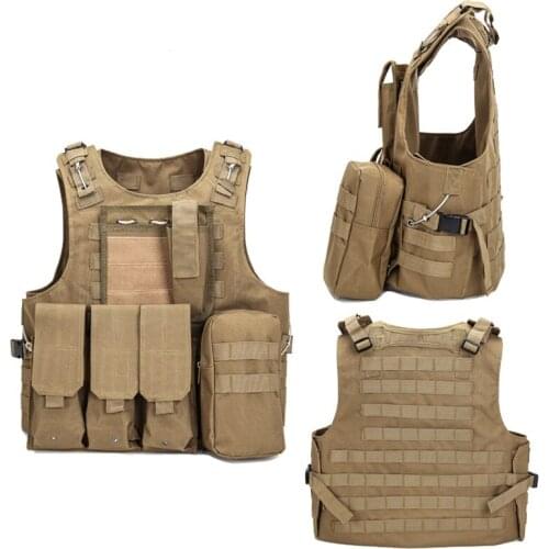 Outlife USMC CS Molle 600D Oxford Tactical Vest Mens Military Hunting Vest Field Battle Airsoft Outdoor Clothing Hunting Plate