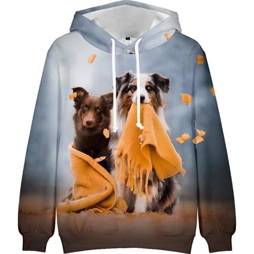 Lovely Dog 3D Hoodies Men/Women Fashion Long Sleeve Hooded Sweatshirt Casual Streetshirt Funny Animal s Hoodie Oversized