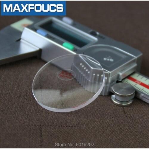 Flat 40x2.5mm Sapphire glass Watch crystal parts Round Transparent, 1 pcs