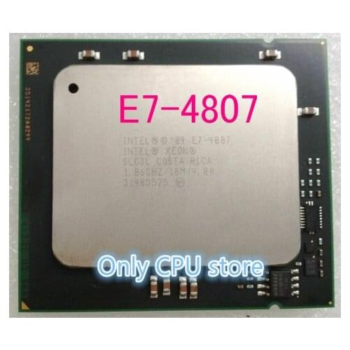 Free shipping E7-4807 Original Intel Xeon E7 4807 1.86GHz 6-core 18MB 95W 32nm Socket LGA1567 Processor
