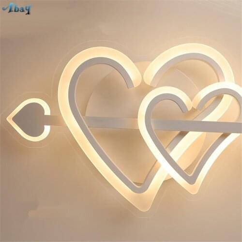 Romantic Cupid Arrow led Ceiling Lights for Couples Bedroom tea shop Home Deco Ceiling Lamps modern Acrylic living room lights
