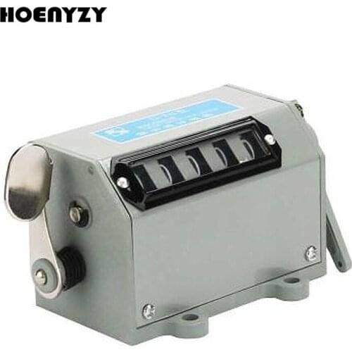 5digits Counter Mechanical Rotating Speed Meter Rotating Type D-70 Resettable Stroke Totalizing Pull Counter D 70