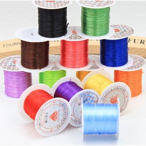10M/Roll Strong Elastic Crystal Beading Cord 1mm Diameter Stretch Thread String Bracelet Wires for Jewelry Making Cords Line