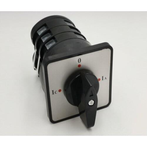 500VAC 16A Panel Mount IC-0-IA-IB Pointing 12 Terminal Changeover Cam Switch