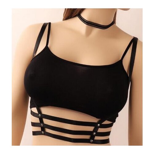 Fashion Hot koop Sexy Bra Strap Vrouwen Ondergoed Beha Fetish Borst Bondage Femme Jarretellegordel Harnas Lace Beha