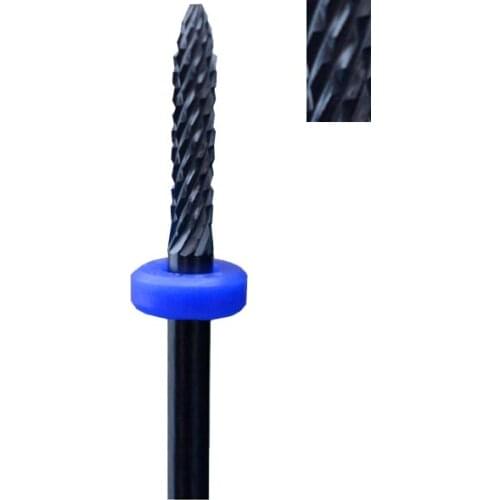 1pcs Black Ceramic Nail Drill Bit - Under Nail Cleaner Bit -M
