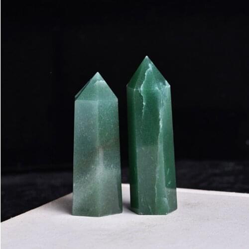 1PC Natural Green Aventurine Quartz Crystal Point Tower Healing Stone Energy Ore Mineral Obelisk Home Decor Ornaments 50-80mm