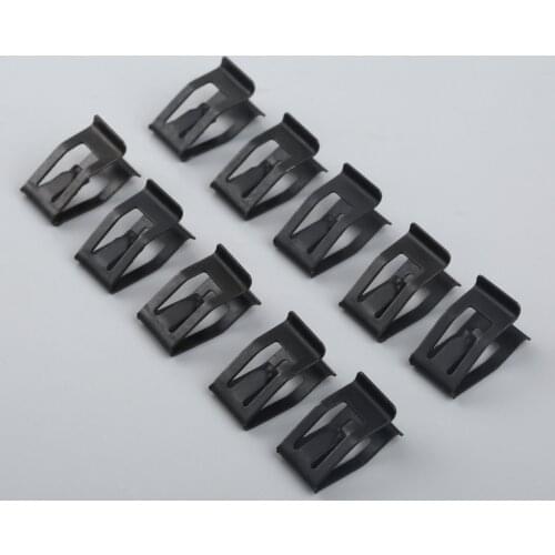 10Pcs Car Front Console Dash Dashboard Auto Trim Metal Retainer Black Rivet Fastener clip Fit For Ford Mazda Audi Toyota