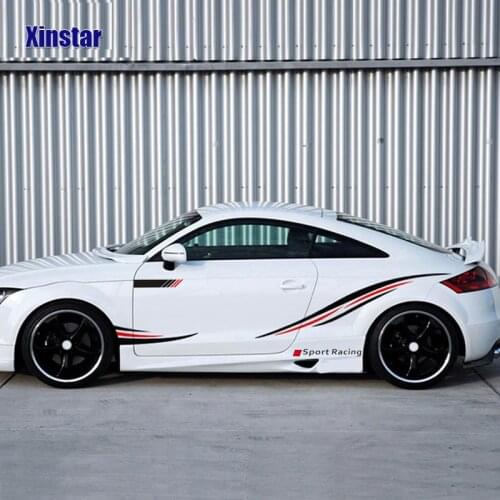 2pcs sport racing for audi sline A3 A4 A5 A6 A7 A8 TT Q3 Q5 Q7 S3 S4 S5 S6
