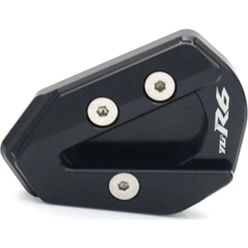2020 Side Stand Extension Support Pad Plate For YAMAHA YZF-R6 YZFR6 YZF R6 2017-2020 2018 2019 Kickstand Enlarger Support 17-20