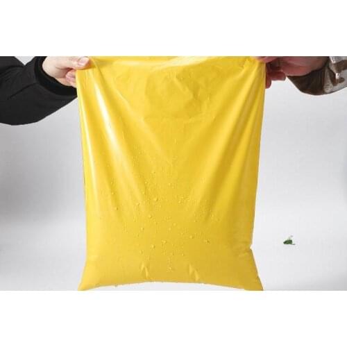 28cmx42cm Yellow Poly Mailer Packaging Bag Self Adhesive Goods Mail Express Bags Courier Postage Dhl Poly Mailing Pack Bag