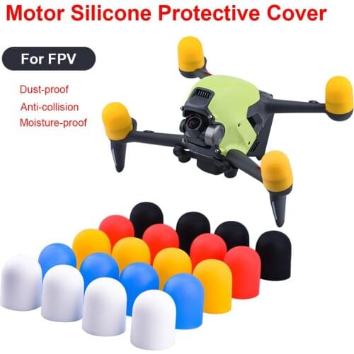 4pcs/set Guard Blade Protector Protection Bumper Silicone Motor Cover Cap Guard Protector for DJI FPV Drone Accessories