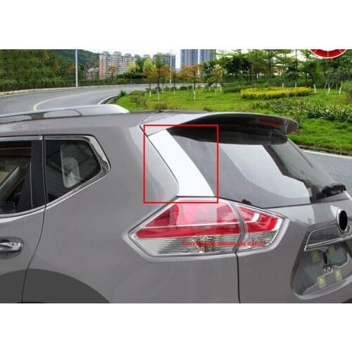 2016 2pcs/set Accessories fit for Nissan X-Trail T32 Rogue X Trail Stainless Steel Rear Window Spoiler Side Cover Trim