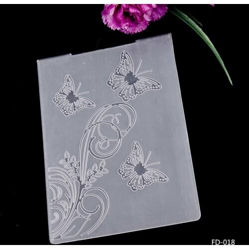 Scrapbook 3 Butterflies diy cutting dies SCRAPBOOKING PLASTIC EMBOSSING FOLDER