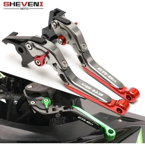 CNC Aluminum Foldable Extendable Motorcycle Brakes Clutch Levers For KAWASAK ER6N ER-6N 2009 2010 2011 2012 2013 2014 2015 2016