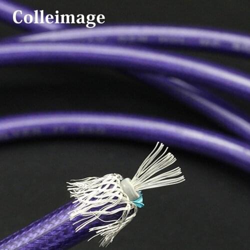 Colleimage Hifi VDH Silver Audio Interconnect Cable Bulk Audio RCA XLR Cable for Hifi Audio CD play DIY Cable