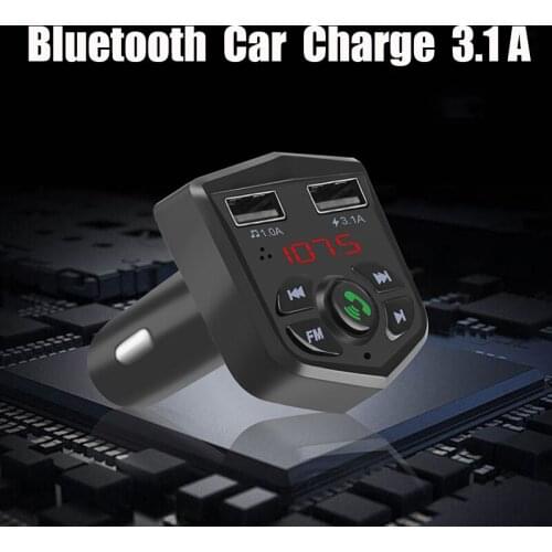 Bluetooth FM Transmitter Car Kit MP3 Modulator Player Wireless Handsfree Audio Receiver Dual USB Fast Charger 3.1A