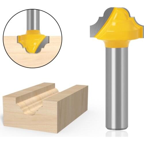 8mm Shank Router Bit 19" Classical Bit Without Bearing - 8" Shank