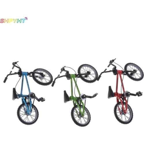 Hot Sale 3 Colors Cute Mini Finger Bmx Toys Mountain Bike BMX Fixie Bicycle Finger Scooter Toy Creative Game Suit Kids Grownup