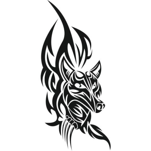 Cunning fox car sticker cross country diesel car motorcycle auto parts personalized decoration refrigerator car fun Decal PVC