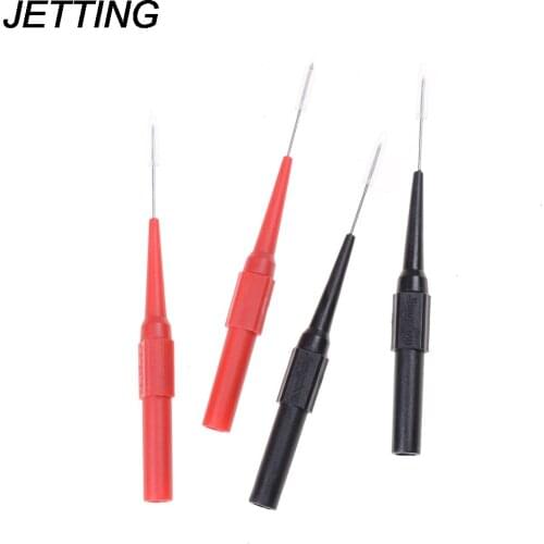JETTING 1Pair 30V-60V Insulation Piercing Needle Non-destructive Test Probes Tool 1 Pcs Red and 1 Pcs Black Wholesale low price