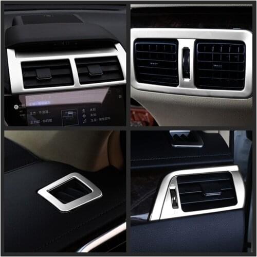For Toyota Camry 2015 6pcs/set Matte Chrome Car Interior Air Condition AC Vents Cover Trim Molding Decoration Auto Parts