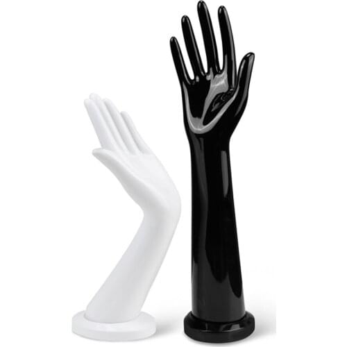 Simulation Hand White Black Plastic Hand Model Prop Watch Bracelet Display Table Nail Art Hand Stand Jewelry Gloves Display Rack