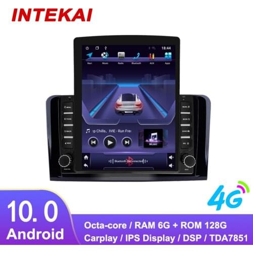 9.7" Vertical Style Tesla Screen Android Car Radio GPS Navigation multimedia player for Mercedes Benz ML CLASS W164 ML350 ML430