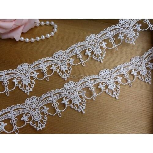 NEW White Venise Lace Antique Victorian Lace Trim for Bridal, Headbands, Jewelry Lace, Garments