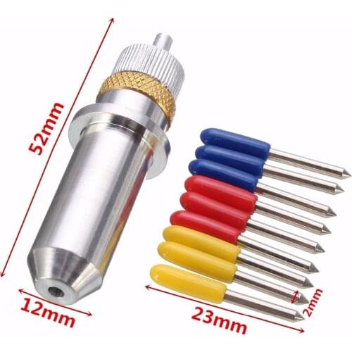 New high-quality 9 pieces / set of carbide blade 30 45 degrees Roland plotter vinyl cutter + Roland knife holder Roland blade