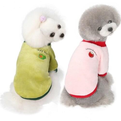 YooLook Cartoon Dogs Clothes Solid Color Dog Clothes for Small Medium Dog Winter Warm Pet Clothing Sweater Cute Ropa Para Perros
