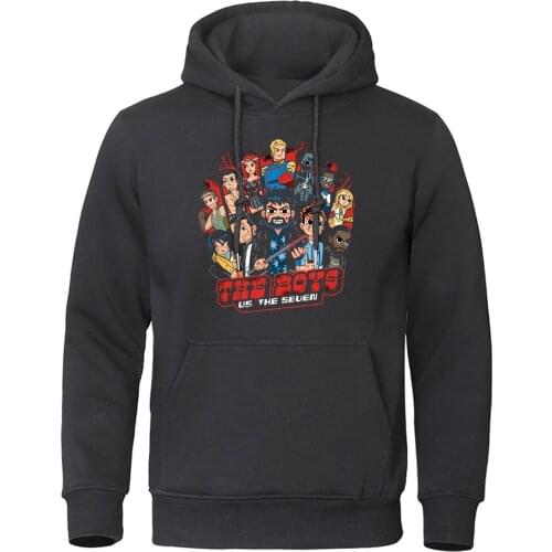 Autumn Hoodie Homelander Seven Men Streetwear Anti Hero Pullover Daily Casual Sweatshirt Boys TV Show Hoodies