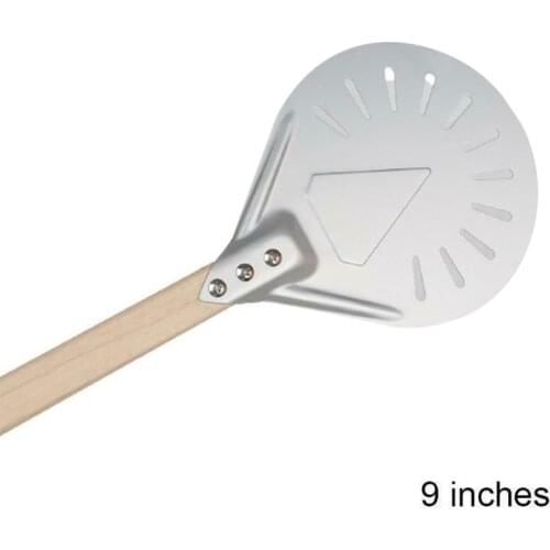7/ 8/ 9 Inch Perforated Pizza Turning Peel Pizza Shovel Peel Kitchen Supplies Aluminum Pizza Peel Paddle Slip Handle Hot Selling
