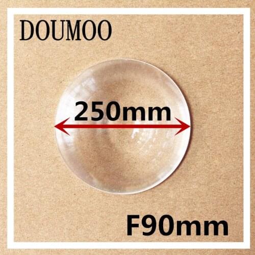Support Dropping Short focal length Fresnel Lens Focal length 90 mm Diameter 250 mm Screw condenser lens stage lighting lens