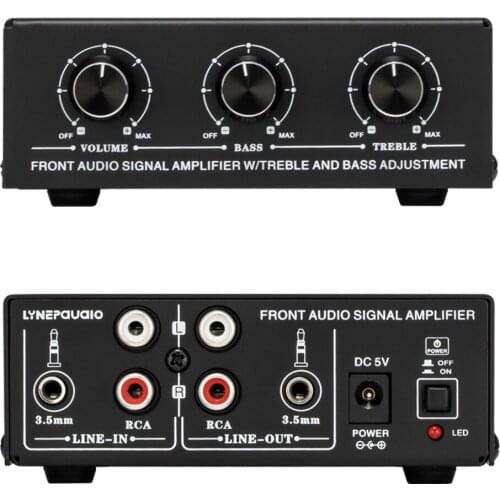 Pre-stereo Amplifier Preamplifier Head Amplifier Pre-stereo Signal Amplifier Headphone Speaker Amplifier Booster Enhancer