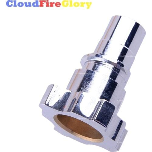 CloudFireGlory For PPS Spray Gun Fast Joint Threadless Silver Cup Convertor Quick Connector Hopper Adapter Copper